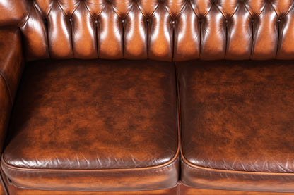 Wunderschönes Original Chesterfield Sofa 3- Sitzer echt Leder Couch Englisch