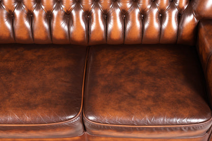 Wunderschönes Original Chesterfield Sofa 3- Sitzer echt Leder Couch Englisch