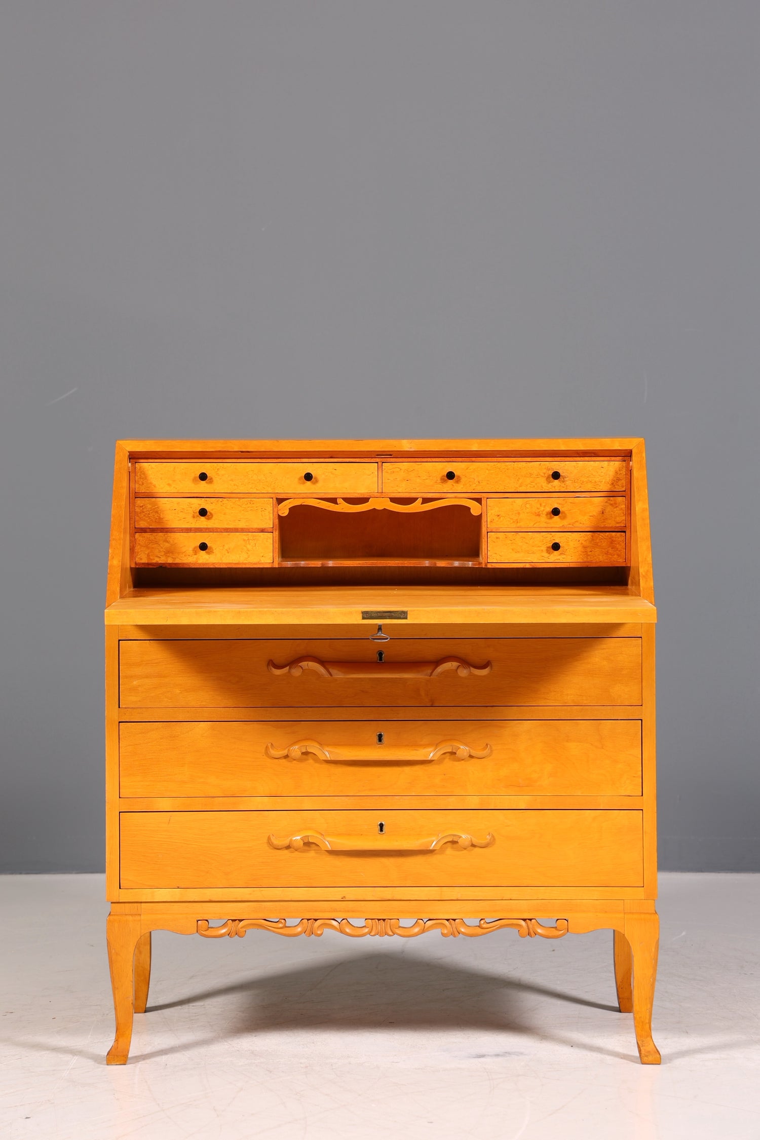 Traumhafter Sekretär um 1930 Büro Kommode Echt Holz Schreibtisch Schreibkommode Antik Stil
