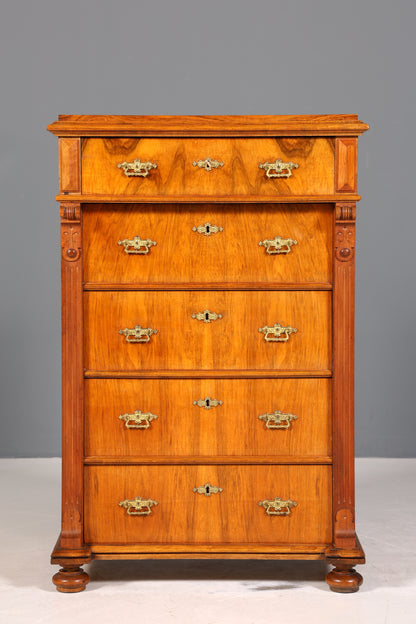 Stilvolle Gründerzeit Kommode Jugendstil Vertiko Schubladenkommode Antik Wäschekommode