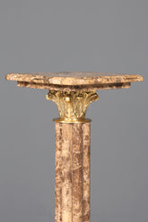 Wunderschöne Barock Stil Säule Louis XV Marmor Blumensäule Naturstein Sockel Ablage