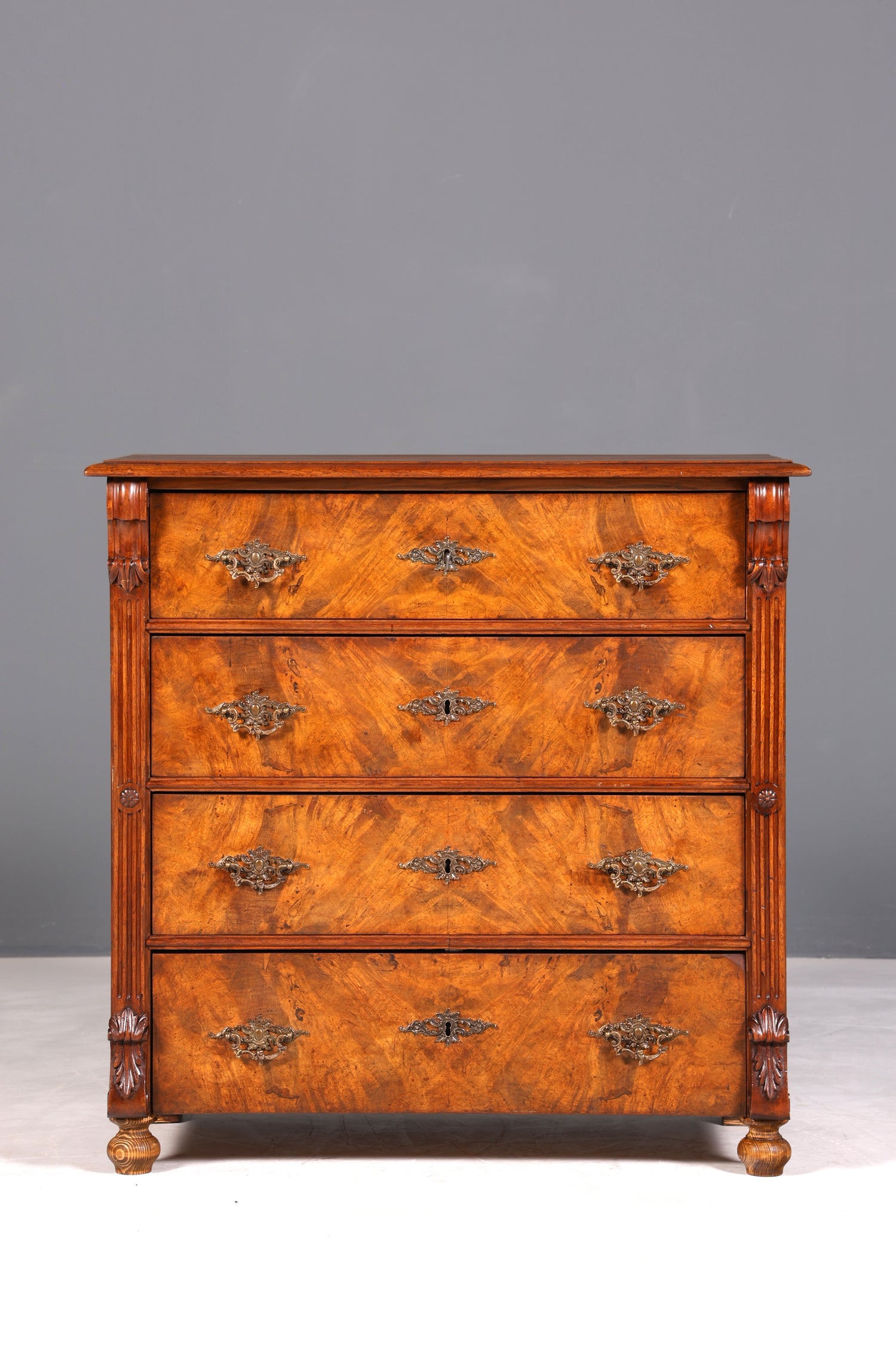 F904 Finish cm Wunderschöne Gründerzeit Kommode Jugendstil Antik Sideboard Schubladenkommode Wäschekommode