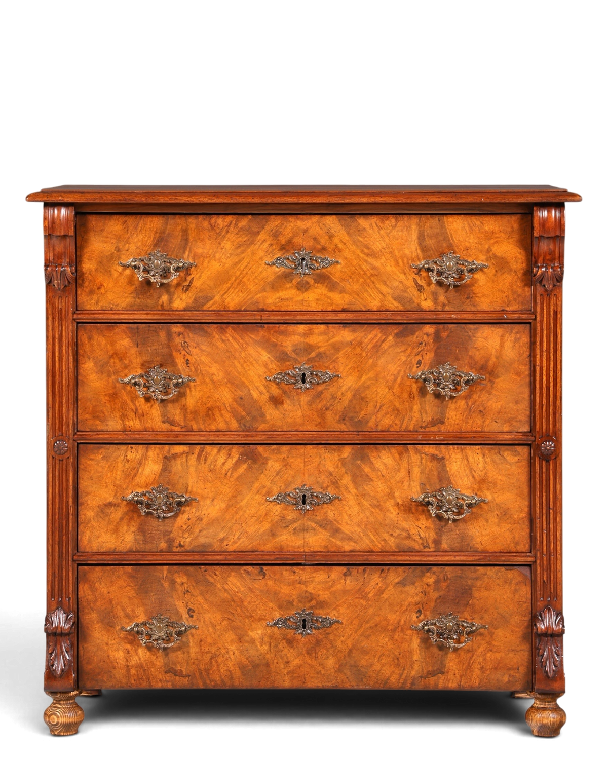 F904 Finish cm Wunderschöne Gründerzeit Kommode Jugendstil Antik Sideboard Schubladenkommode Wäschekommode