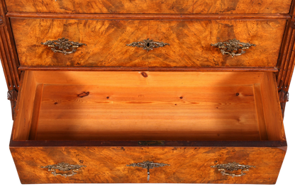 F904 Finish cm Wunderschöne Gründerzeit Kommode Jugendstil Antik Sideboard Schubladenkommode Wäschekommode