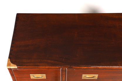 Traumhaftes Maritim Sideboard Englische Schiffs Kommode Englisch Antik Schrank Military Chest