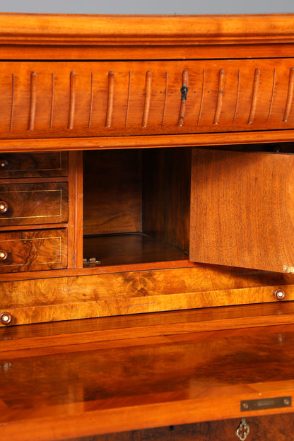 E907 Finish cm, Wunderschöner Gründerzeit Sekretär Vertiko Highboard Louis Philippe Kommode um 1880