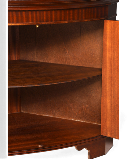 Wunderschöne Englische Eckvitrine Mahagoni Antik 60s echt Holz Schrank Eckschrank Glasvitrine