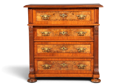 E908 Finish cm, Wunderschöne Gründerzeit Kommode Louis Philippe Nussbaum Schubladen Kommode Sideboard um 1880
