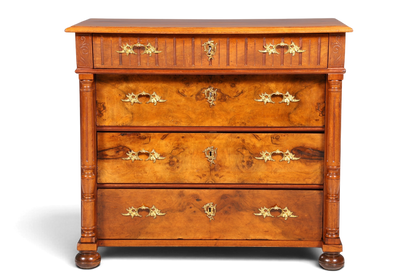 E910 Finish Wunderschöne Gründerzeit Kommode Louis Philippe Nussbaum Schubladen Kommode Sideboard um 1880