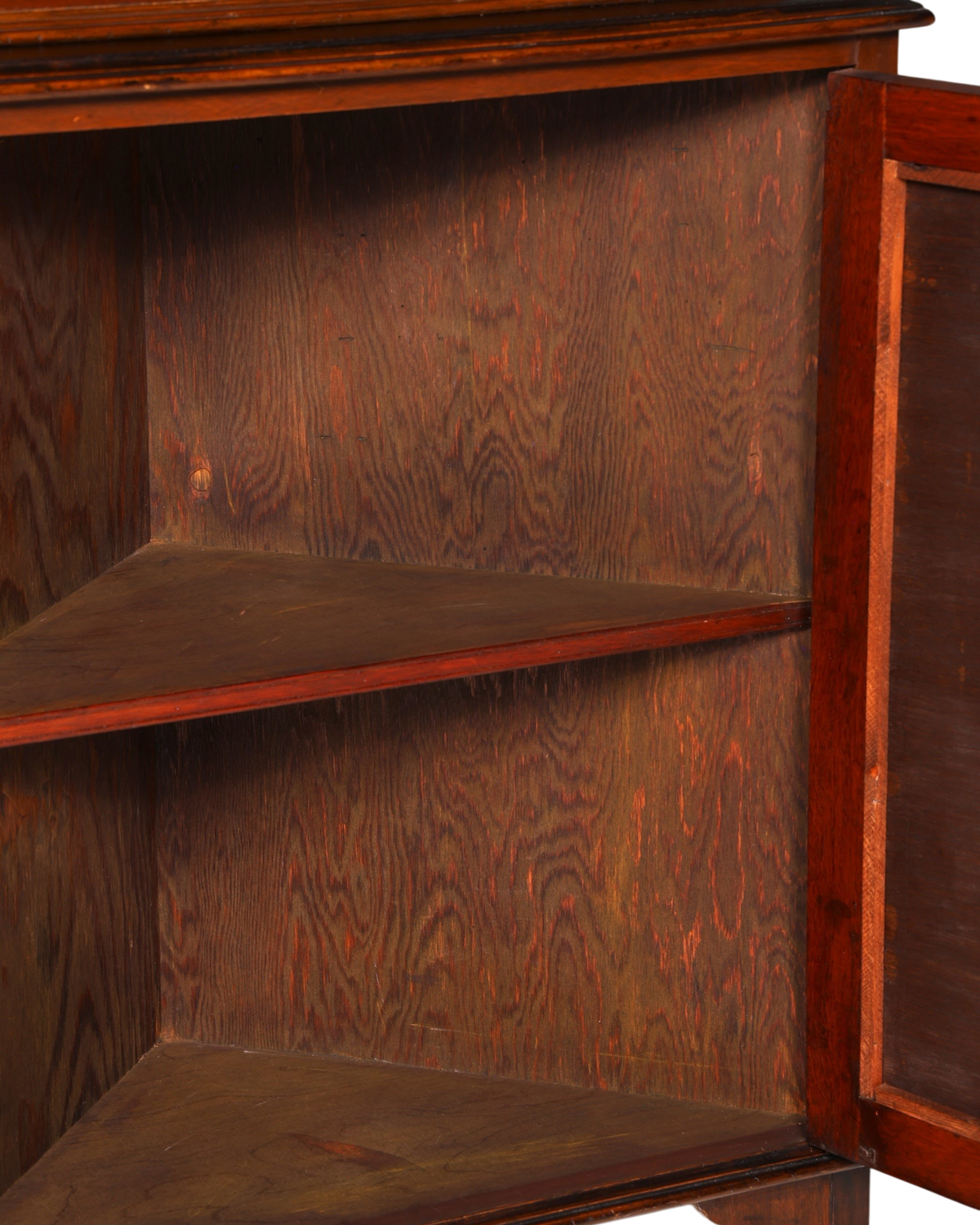 G577 Finish cm Wunderschöne Englische Eckvitrine Mahagoni Antik 60s echt Holz Schrank Eckschrank Glasvitrine (Kopie)