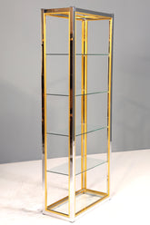 Wunderschönes Bücherregal Design by Renato Zevi Chrome Regal Mid Century Buchablage 2 von 2