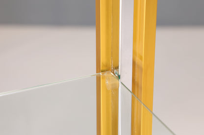 Wunderschönes Bücherregal Design by Renato Zevi Chrome Regal Mid Century Buchablage 2 von 2