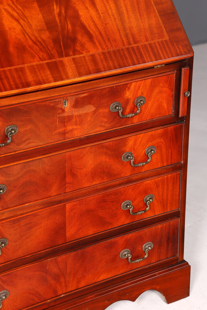 Wunderschöner Englischer Sekretär Büro Aufsatzsekretär Antik 60S Vitrinen Schrank UK