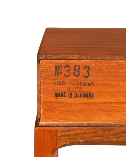 Wunderschöner Aksel Kjersgaard Beisteltlisch Mid Century Ablage Tisch Teak Holz Danish Design Nachttisch