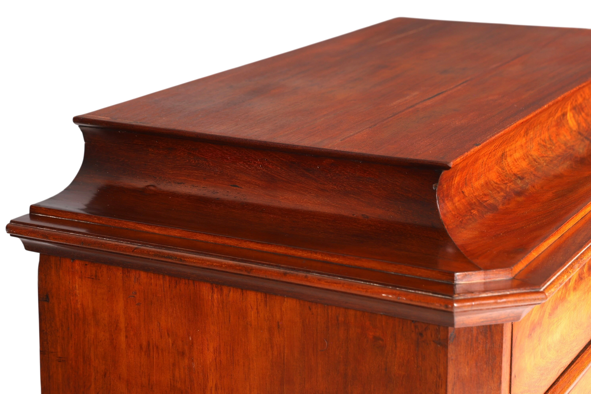 Wunderschöne Louis Philippe Chiffoniere um 1880 Gründerzeit Nussbaum Vertiko Schrank Semainier