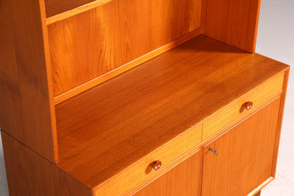 Wunderschönes Mid Century Regal Danish Design Teak Holz Schrank Retro Bücherregal Kommode 1 von 2