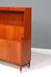 Schlichter Mid Century Schrank Sekretär Bücherregal Retro Highboard Vintage Regal 60s