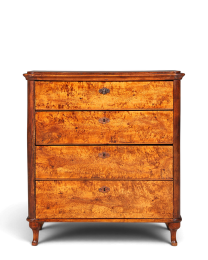 Stilvolle Louis Philippe Kommode Nussbaum Gründerzeit Schubladenkommode um 1890