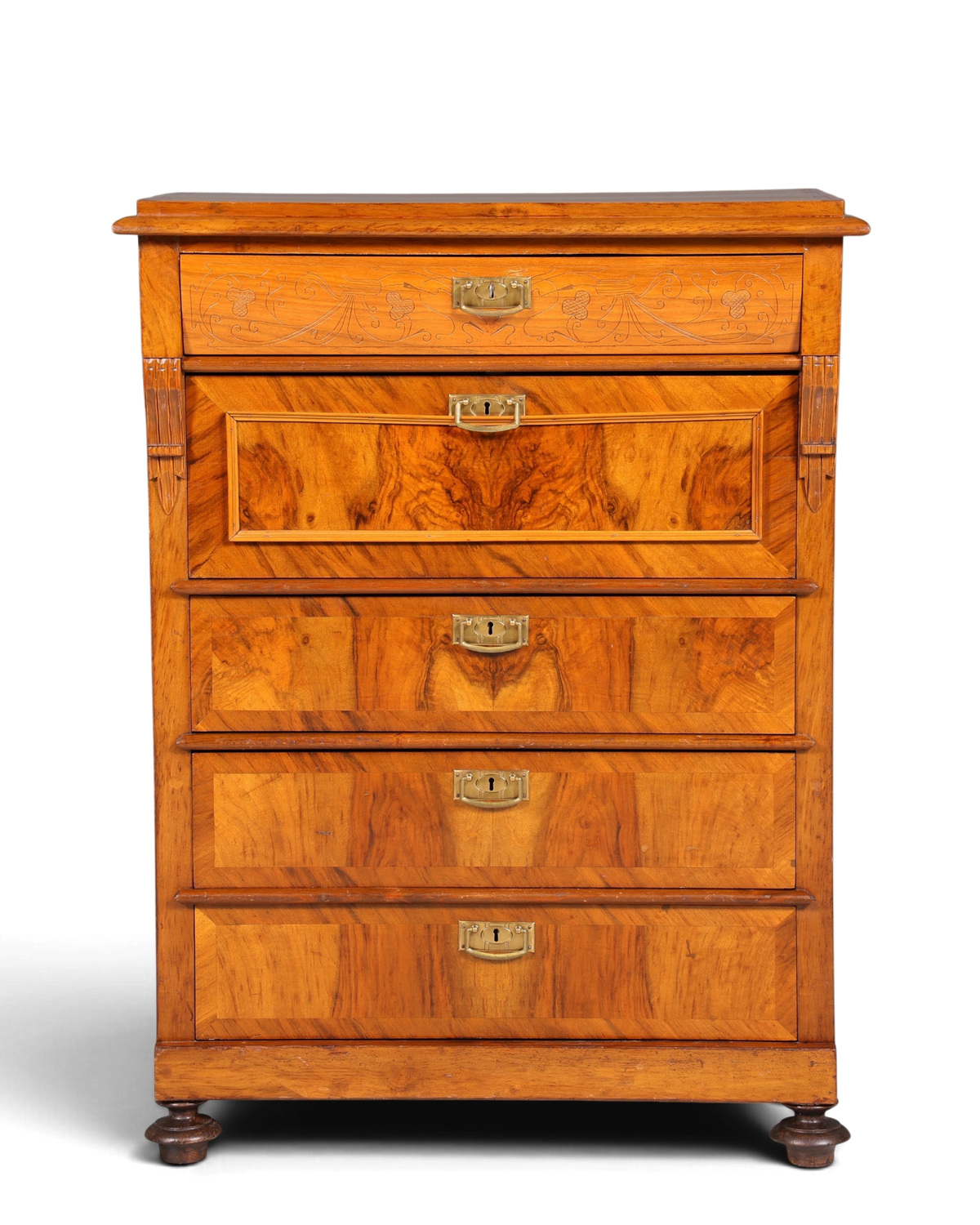 Wunderschöne Gründerzeit Kommode Jugendstil Vertiko Schubladenkommode Antik Chiffoniere Wäschekommode