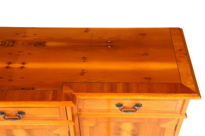 Wunderschönes Englisches Sideboard Eibe Schrank Antik Stil Buffetschrank Kommode