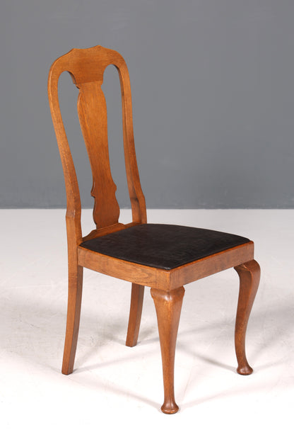 6x Wunderschöne Jugendstil Stühle um 1910 Antik Stuhl Set Chippendale Küchenstühle Esszimmer Stühle