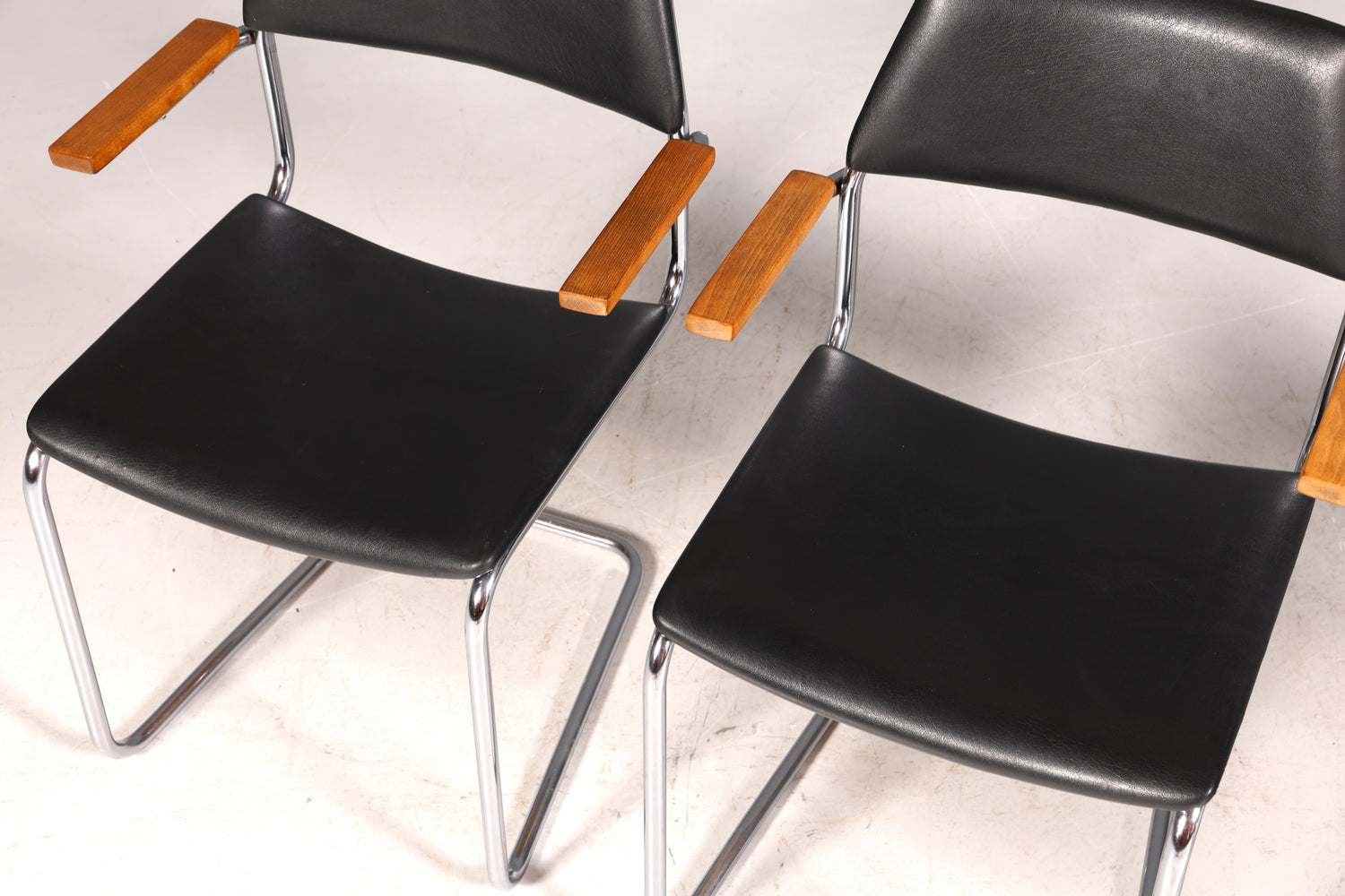 F957 Finish cm 4x Schlichte Mid Century Stühle Retro Stuhlset Danish Design Küchenstühle Esszimmer Stühle