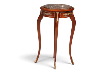 Wunderschöner Barock Stil Beistelltisch Blumentisch Antik Stil Marmor Säule