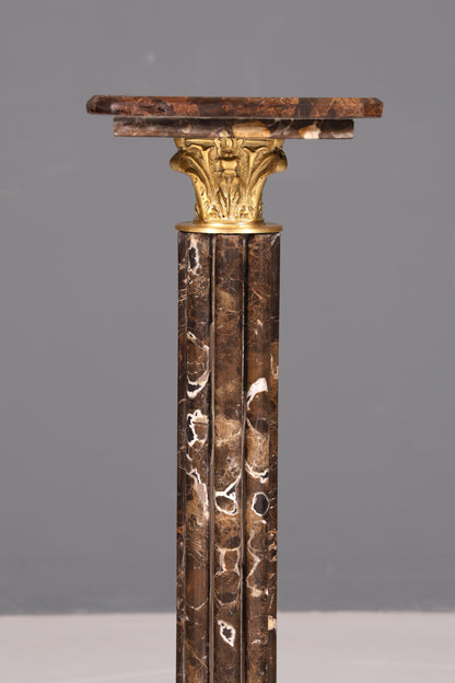 Prächtige Barock Stil Säule Louis XV Marmor Blumensäule Naturstein Sockel Ablage