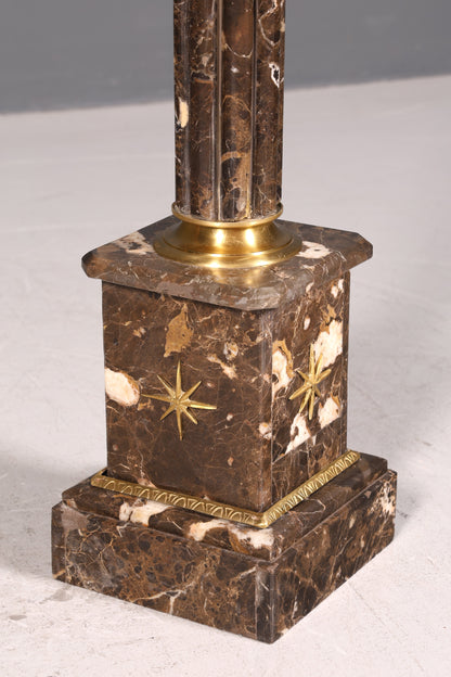 Prächtige Barock Stil Säule Louis XV Marmor Blumensäule Naturstein Sockel Ablage