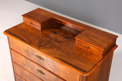 F963 Finish cm Wunderschöne Gründerzeit Kommode Louis Philippe Nussbaum Schubladen Kommode Sideboard um 1880