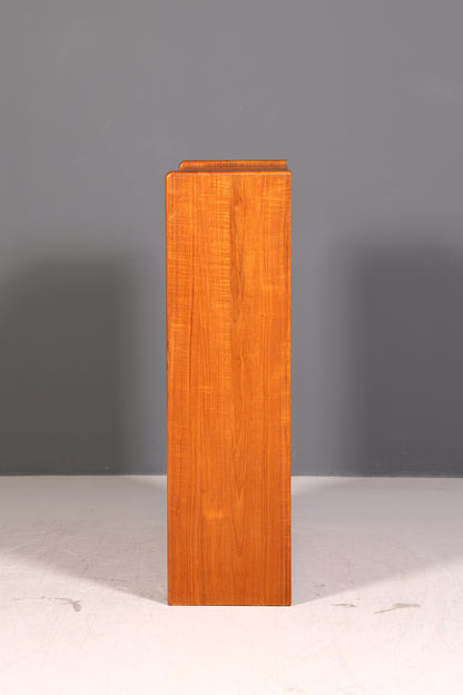 Edler Dyrlund Mid Century Teak Schrank Dänisch Highboard Kommode Wäscheschrank Vintage 60er Danish Design