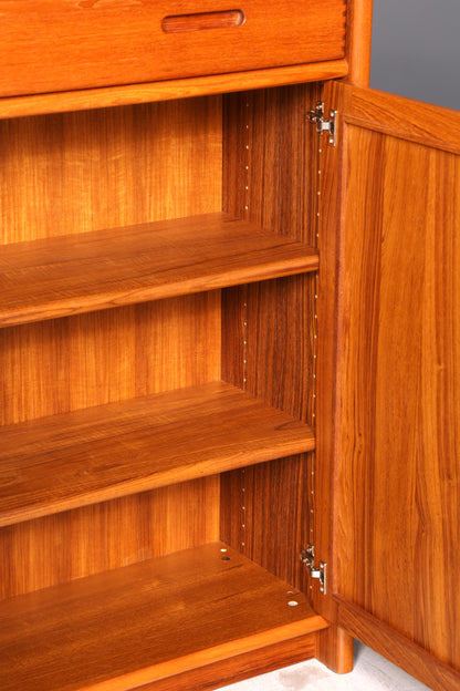 Edler Dyrlund Mid Century Teak Schrank Dänisch Highboard Kommode Wäscheschrank Vintage 60er Danish Design
