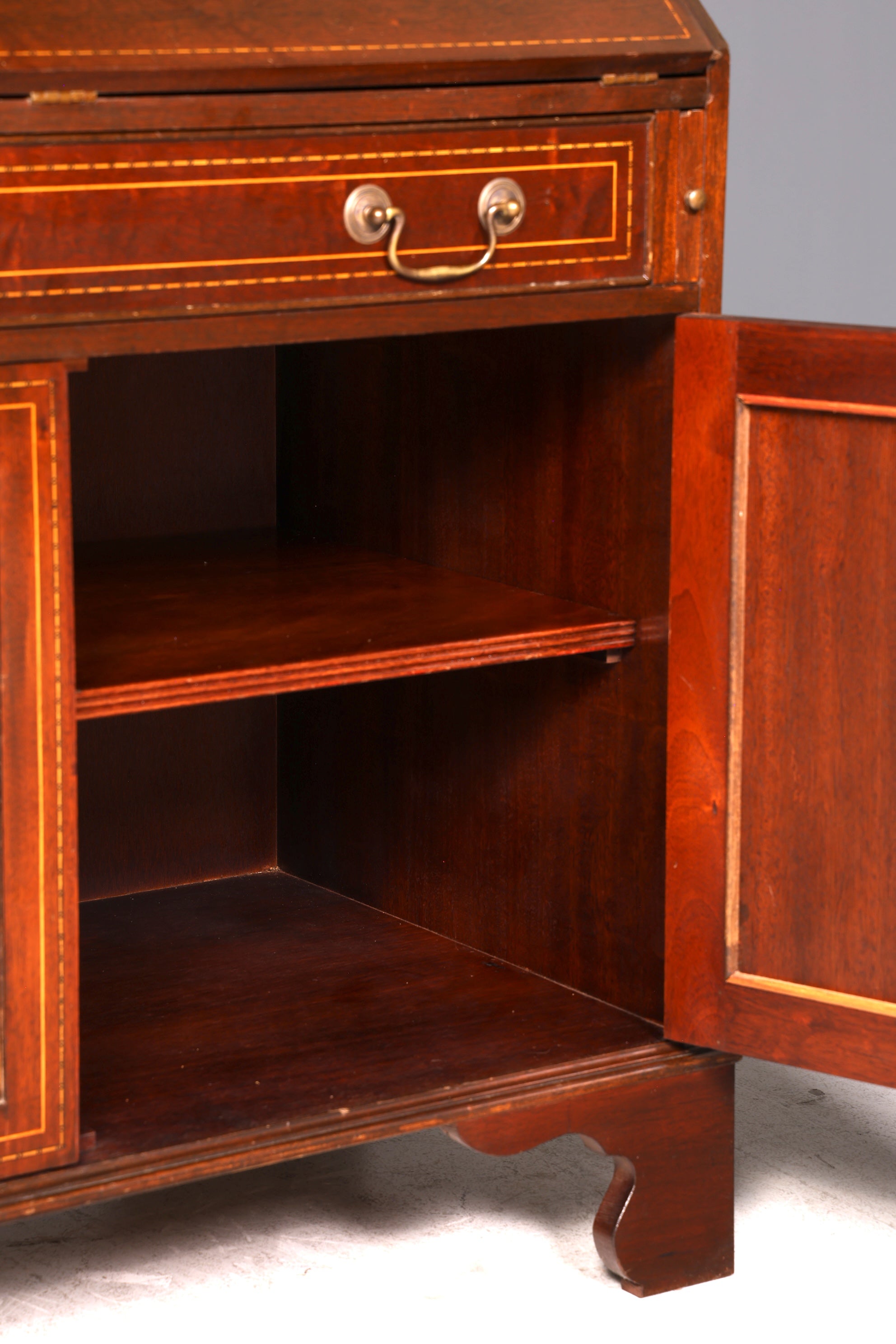 Wunderschöner Englischer Sekretär Schreibkommode Echt Holz Schreibtisch Kommode 60s Vintage