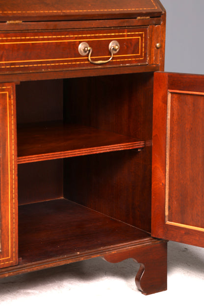 Wunderschöner Englischer Sekretär Schreibkommode Echt Holz Schreibtisch Kommode 60s Vintage