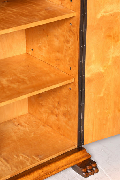 Stilvoller Original Art Deco Schrank Vertiko um 1940 Aktenschrank echt Holz Wäscheschrank Highboard