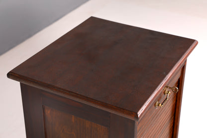 Schlichter Bauhaus Rollladenschrank Jalousieschrank Aktenschrank Art Deco Büroschrank Antik Vintage