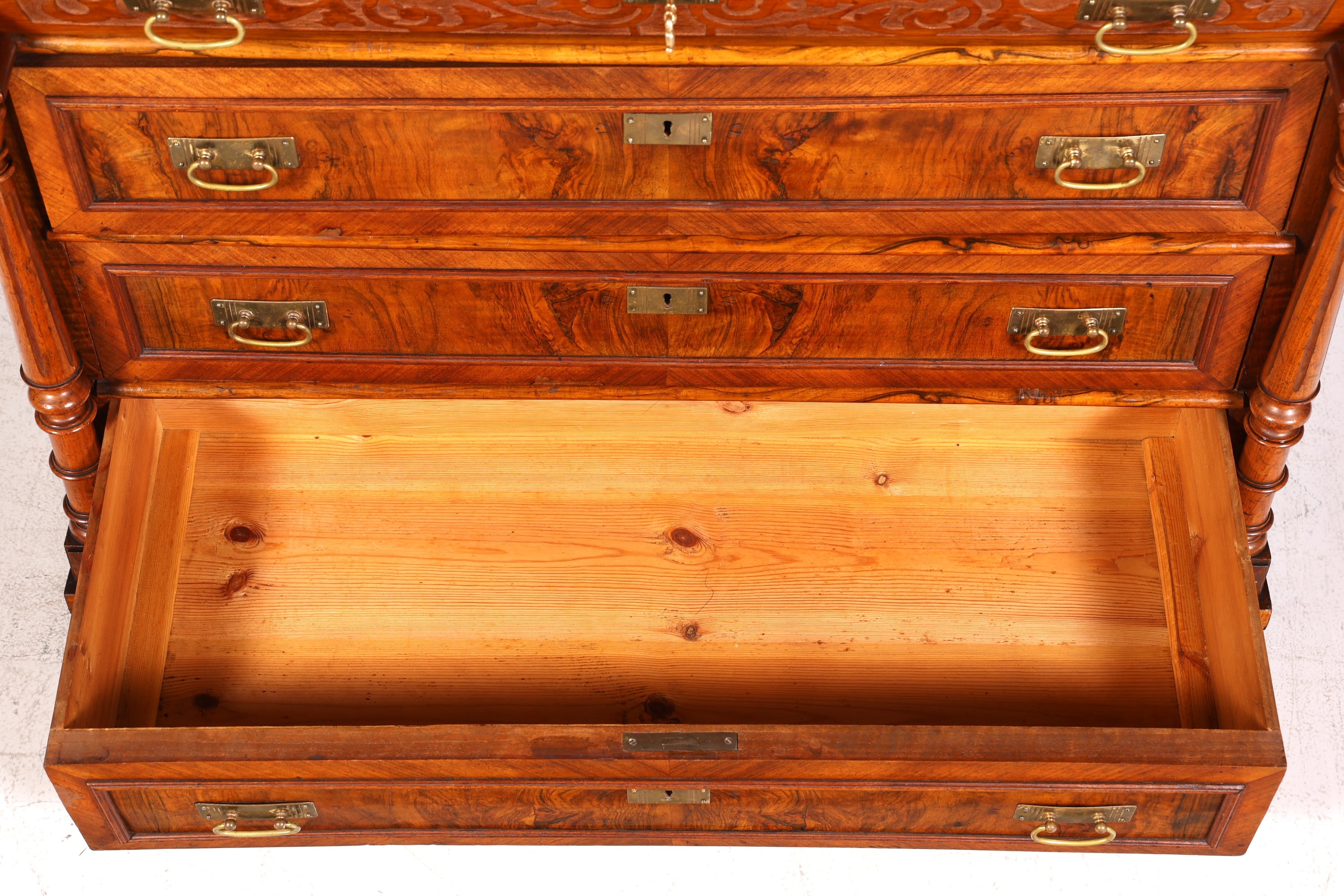 Dreamlike Gründerzeit chest of drawers, Art Nouveau antique sideboard, chest of drawers, linen chest