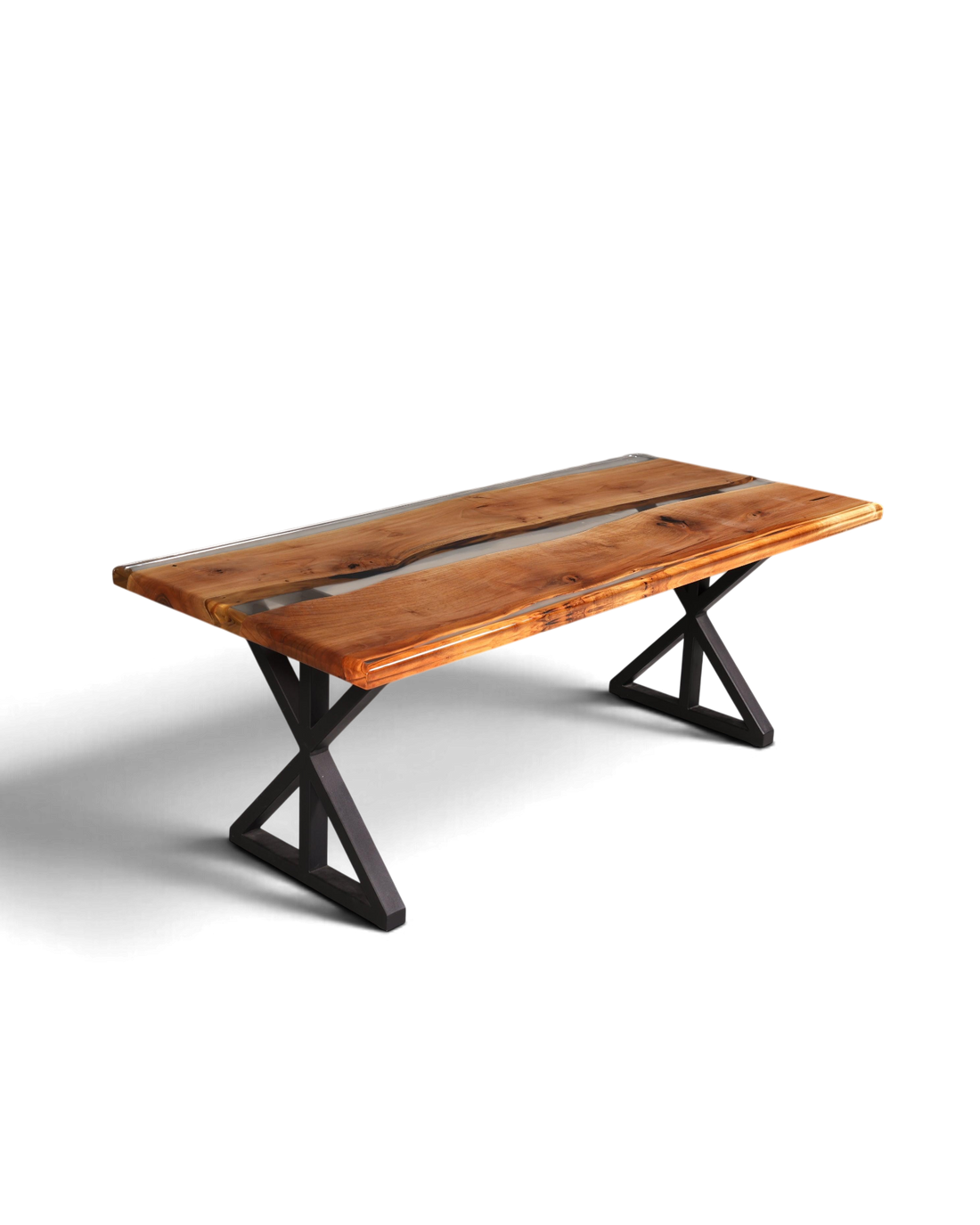 Wunderschöner Epoxidharz Tisch 200-90cm Nussbaum Esszimmer Tisch River Table Küchentisch