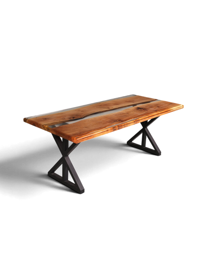 Wunderschöner Epoxidharz Tisch 200-90cm Nussbaum Esszimmer Tisch River Table Küchentisch