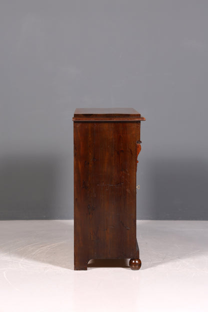 Beautiful Gründerzeit (late 19th century) cabinet, Art Nouveau chest of drawers, antique sideboard, dresser