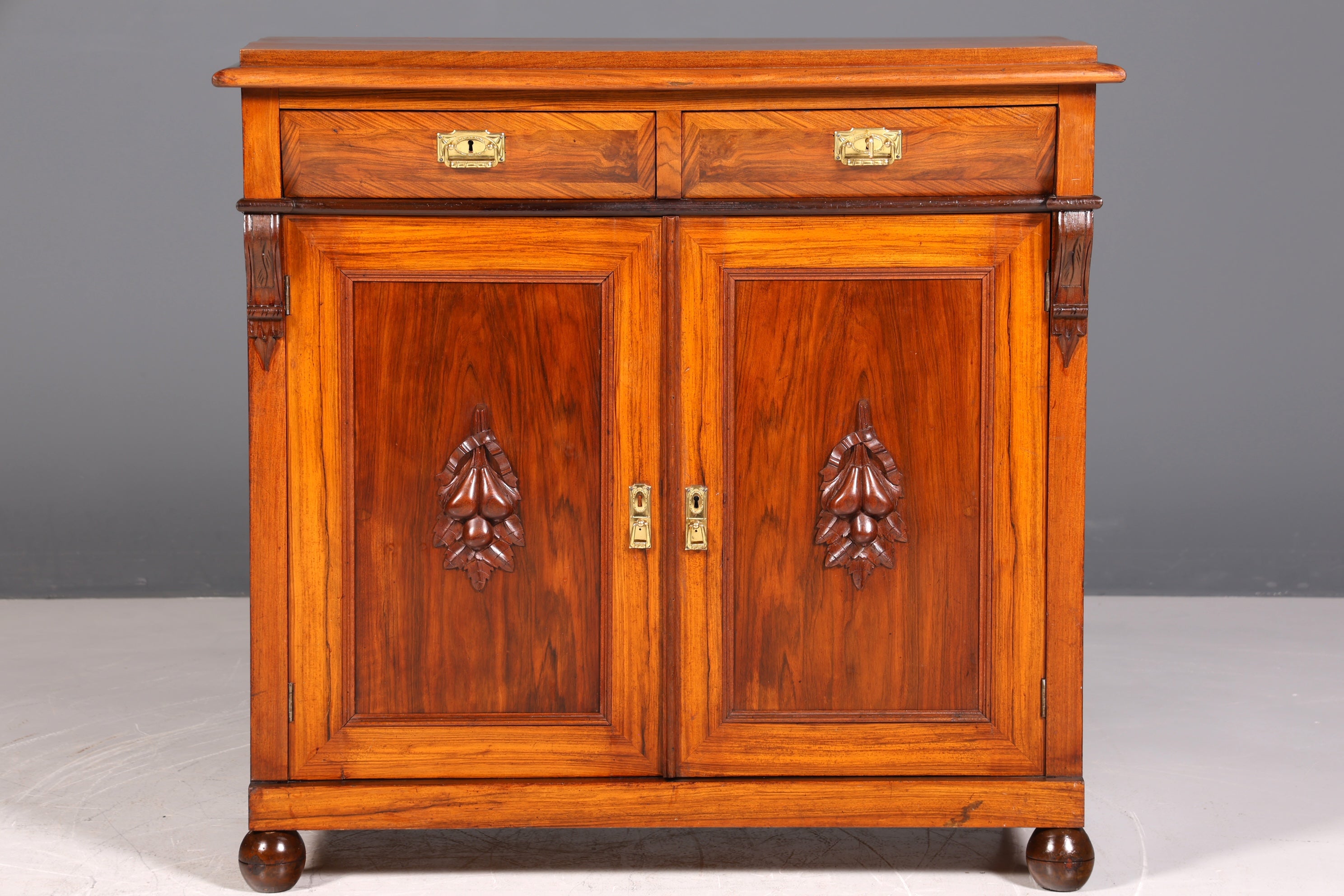 Beautiful Gründerzeit (late 19th century) cabinet, Art Nouveau chest of drawers, antique sideboard, dresser