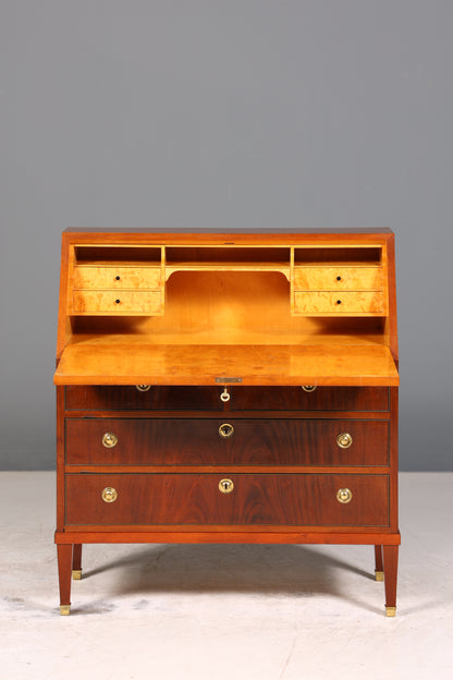 Stilvoller Sekretär im Englischen Stil Büro Kommode Schreibkommode Sekretär Kommode