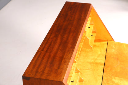 Stilvoller Sekretär im Englischen Stil Büro Kommode Schreibkommode Sekretär Kommode