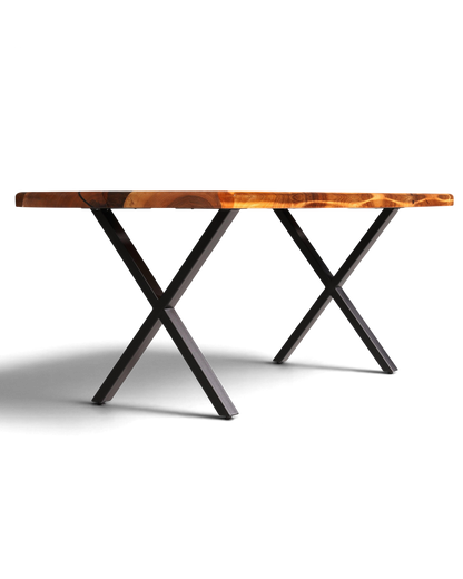 Einzigartiger Epoxidharz Tisch 180-90cm Nussbaum Esszimmer Tisch River Table Epoxy Küchentisch