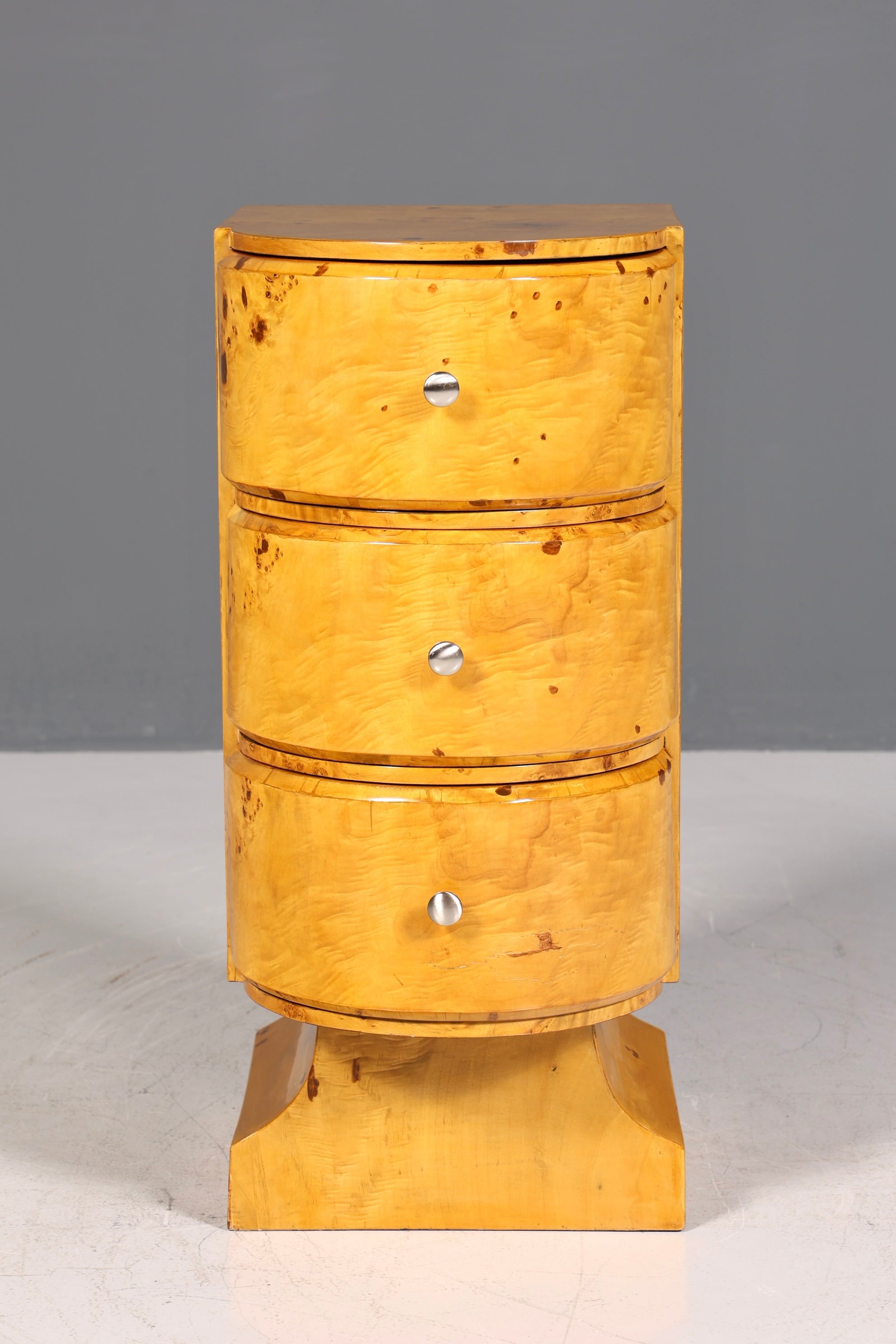 Beautiful Art Deco Design Chest of Drawers Birch Side Table Modern Cult Chest of Drawers