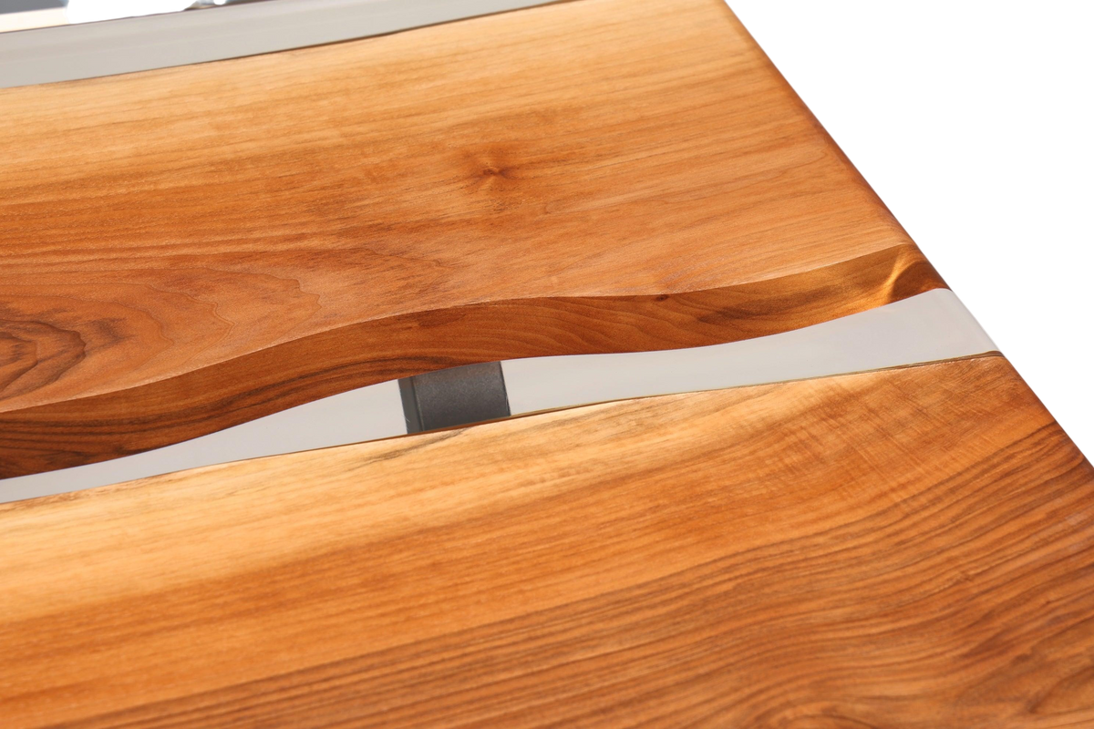 Einzigartiger Epoxidharz Tisch 180-90cm Nussbaum Esszimmer Tisch River Table Epoxy Küchentisch