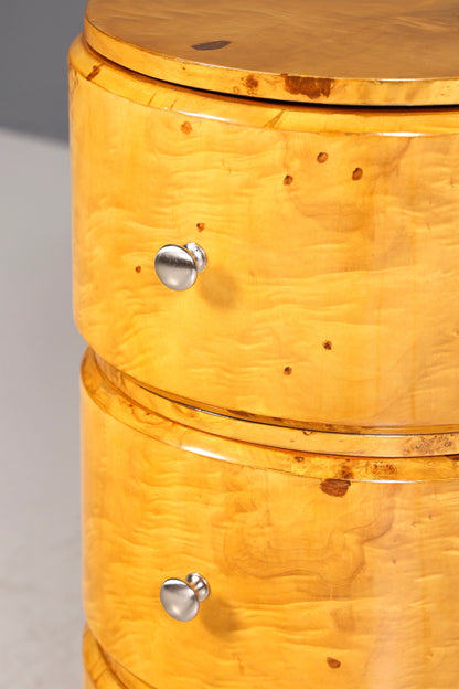 Beautiful Art Deco Design Chest of Drawers Birch Side Table Modern Cult Chest of Drawers