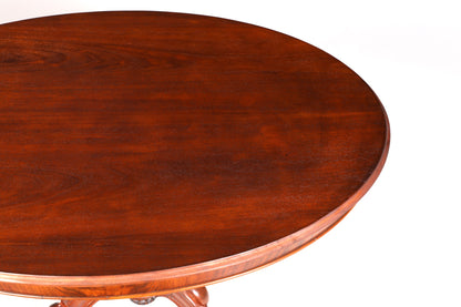 Dreamlike oval Louis Philippe table, Gründerzeit style dining table, antique kitchen table