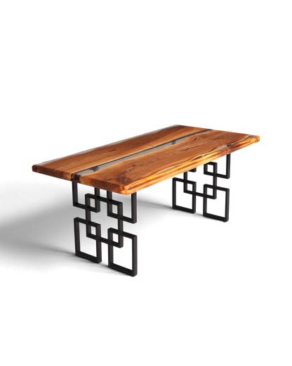 Einzigartiger Epoxidharz Tisch 180-90cm Nussbaum Esszimmer Tisch River Table
