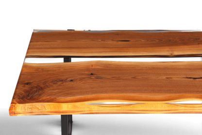 Einzigartiger Epoxidharz Tisch 180-90cm Nussbaum Esszimmer Tisch River Table